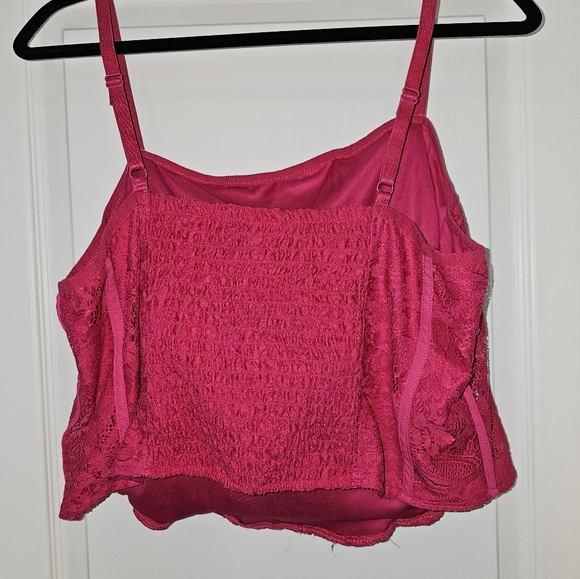 Torrid corset crop top hot pink boned corset - Picture 5 of 5